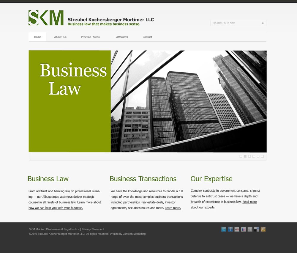 Brunsel Kuchenbecker Mortimer website design by Jentech